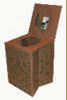 cardboard toilet