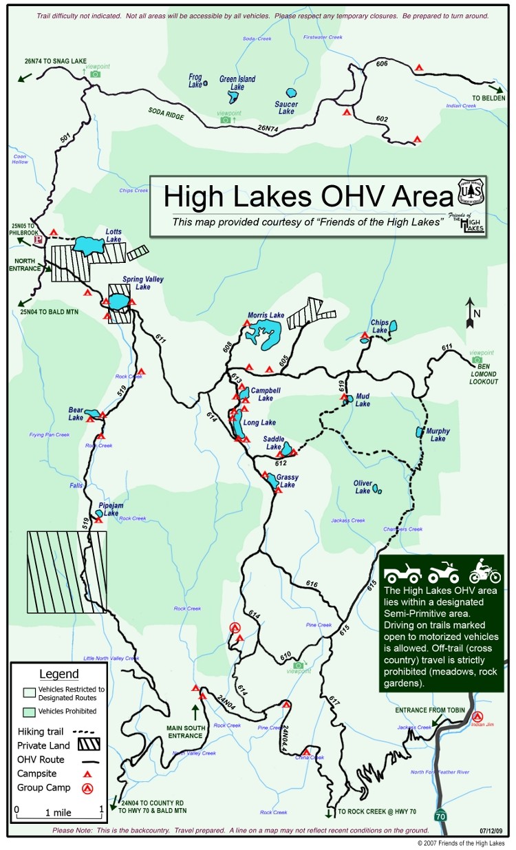 latest High Lakes map 7/112/09